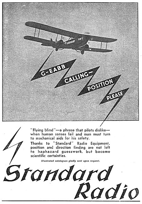 Standard Radio Aircraft & Aerodrome Radio Direction Finding Eqpt 