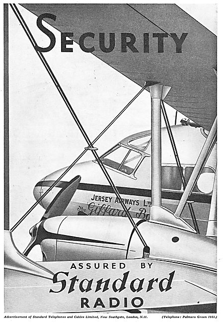 Standard Radio Aircraft Radio - Jersey Airways                   