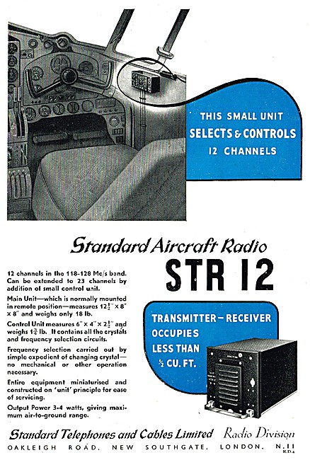 Standard Radio STC STR 12 VHF Radio                              