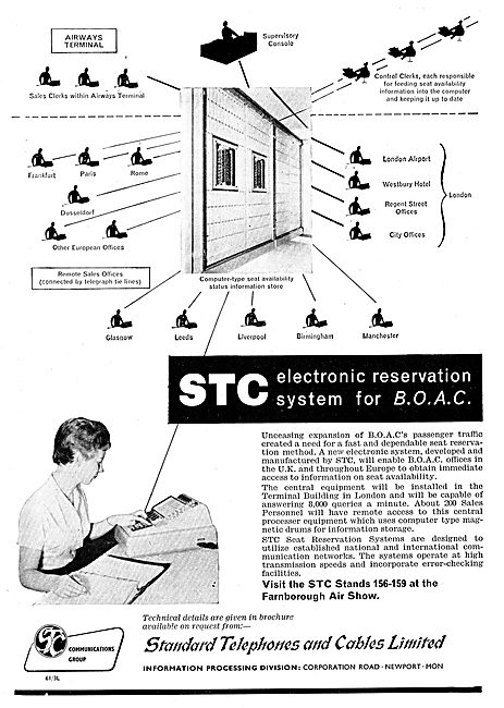 Standard Telephones: STC: Electronic Reservation System For BOAC 