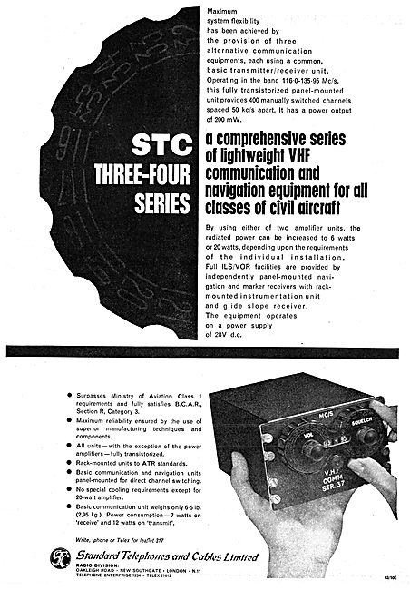 Standard Telephone STC Three-Four Series Nav Com                 