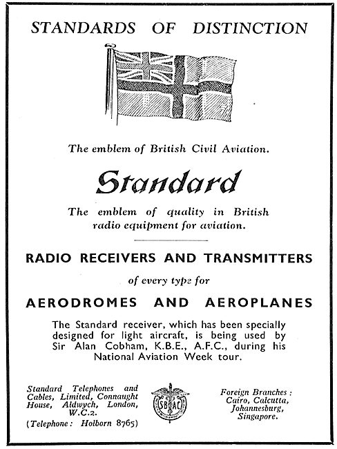 Standard Radio Receivers & Transmitters For Aerodromes & Aircraft