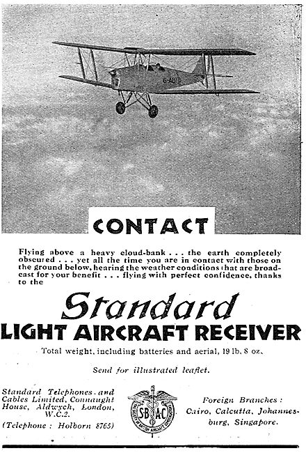 Standard Radio Light Aircraft Receivers                          