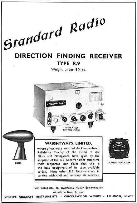 Standard Radio TYpe R.9 Dircetion Finding Unit  D/F Unit 1939    