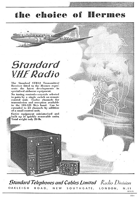 Standard Radio STC STR12 VHF Transceiver                         