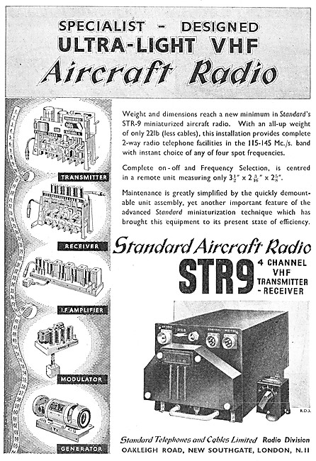 Standard Radio STC STR-9 VHF Transceiver 1948                    