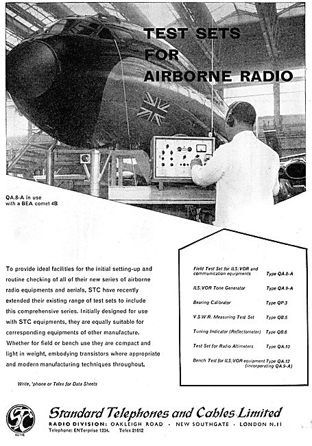 Standard Telephone STC Avionics Test Sets                        