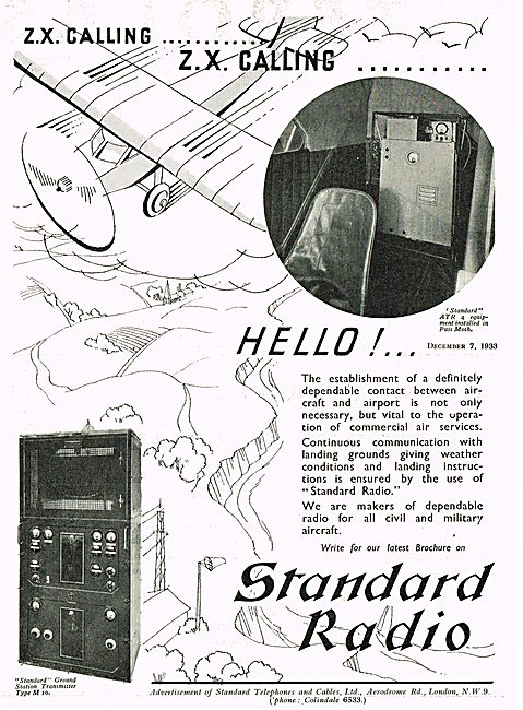 Standard Radio Ground Station Transmitter Type M10               