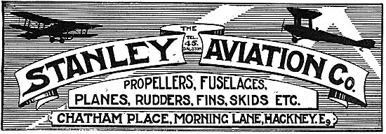 Stanley Aviation. Propellers, Fuselages, Fins, Skids etc         