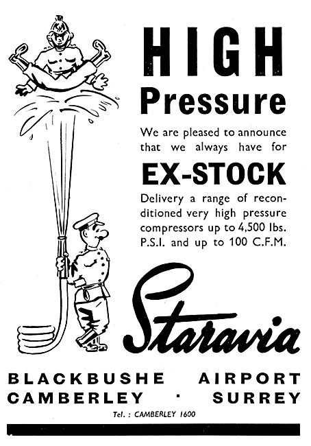 Staravia. Blackbushe - Aircraft Spares & Equipment Stockists     