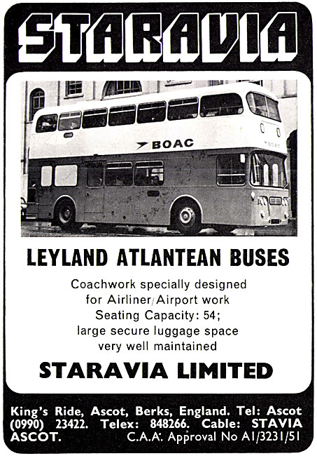 Staravia. Airfield Support Vehicles. Leyland Atlantean Buses     