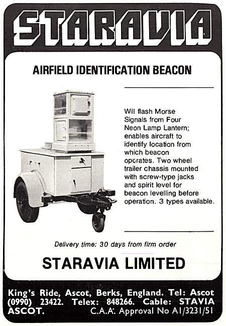 Staravia. Mobile Airfield Identification Beacon                  