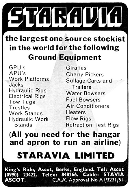 Staravia Aircraft Handling & Servicing Equipment                 