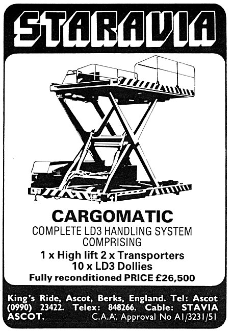 Staravia  Cargomatic LD3 Freight Handling Equipment              