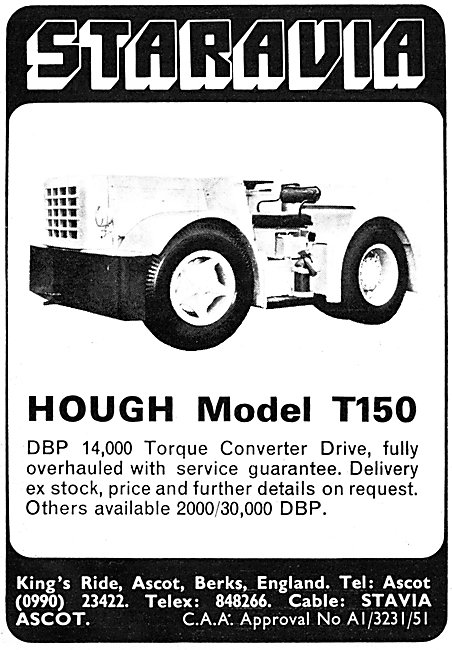 Staravia Hough T150 Tractor - Tug                                