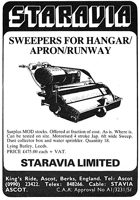 Staravia Apron/Runway Sweepers                                   