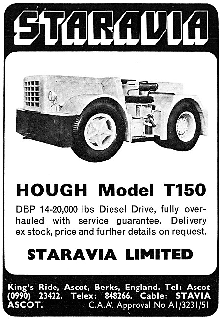 Staravia. Airfield Support Vehicles. Hough T150 Tug              