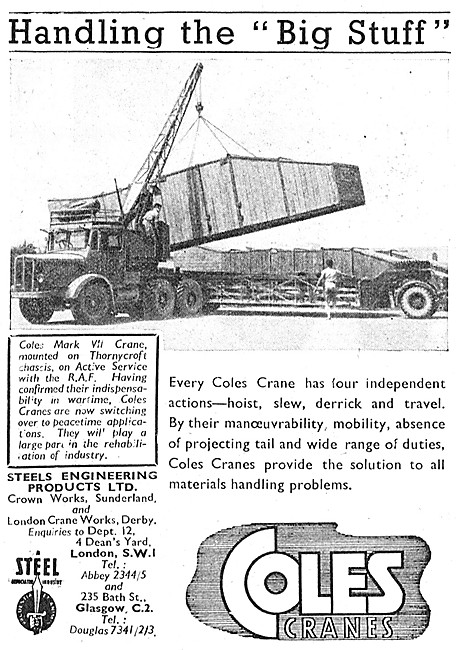 Steels Engineering Products Coles Cranes                         