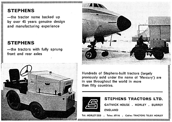 Stephens Aircraft Tugs & Airfield Tractors. 1967                 