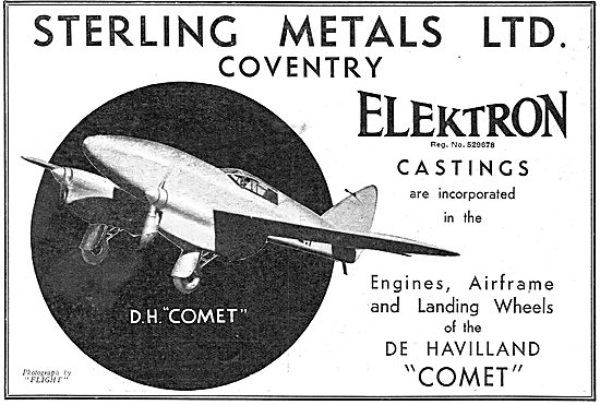 Sterling Metals Coventry - Elektron Castings: DH Comet           