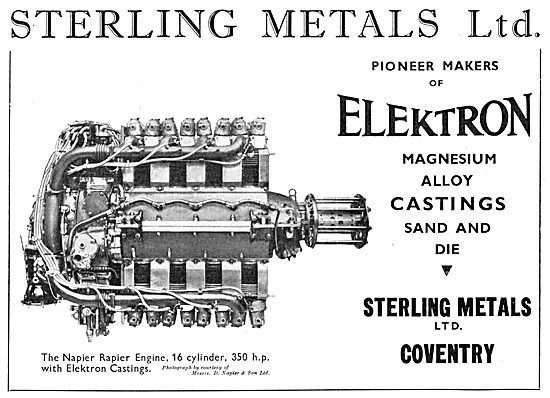 Sterling Metals Coventry - Elektron Castings 1934                