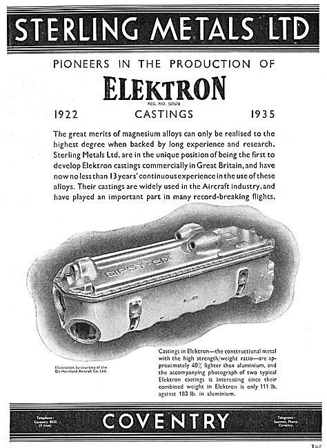 Sterling Metals Coventry - Elektron Castings                     