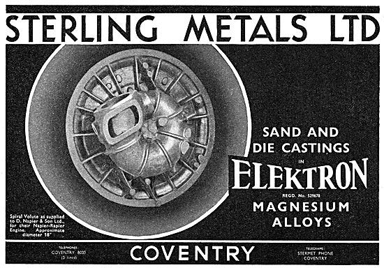 Sterling Metals Coventry - Elektron castings                     