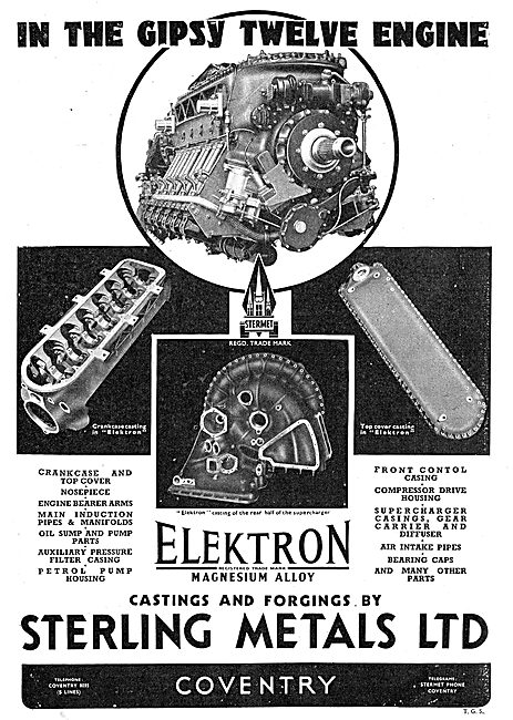 Sterling Metals - Elektron Castings. Elektron Forgings           