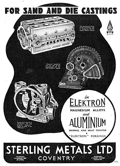 Sterling Metals - Elektron Castings. Elektron Forgings           