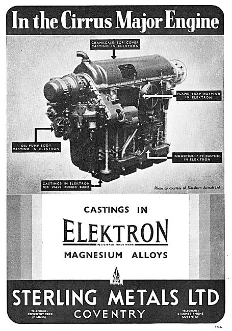 Sterling Metals Coventry - Elektron Castings 1939                