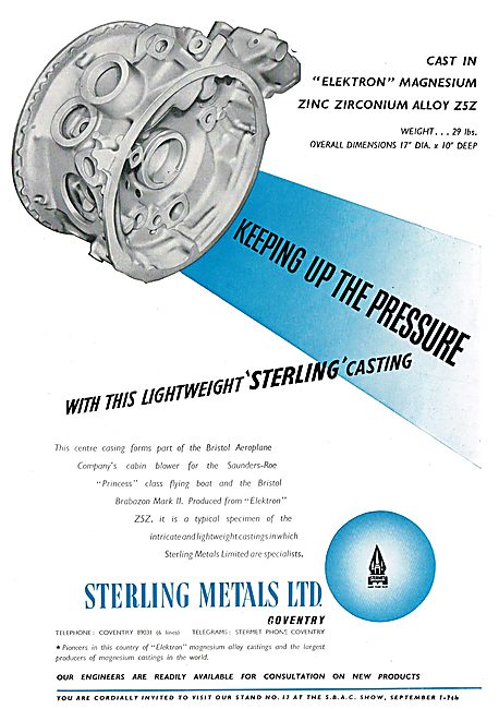 Sterling Metals Coventry - Elektron castings - Zinc Zirconium    