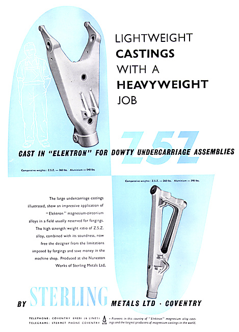 Sterling Metals Elektron castings                                