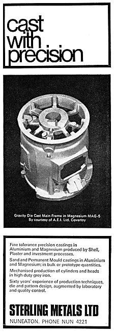 Sterling Metals Magnesium Die Castings                           