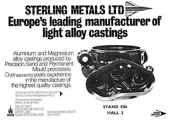 Sterling Metals Coventry - Magnesium Castings                    