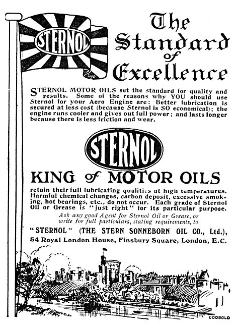 Stern Sonneborn Oil. Sternol STAERO Engine Oil                   