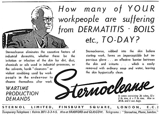  Sternol Sternocleanse Dermatitis Prevention Barrier Cream 1942  