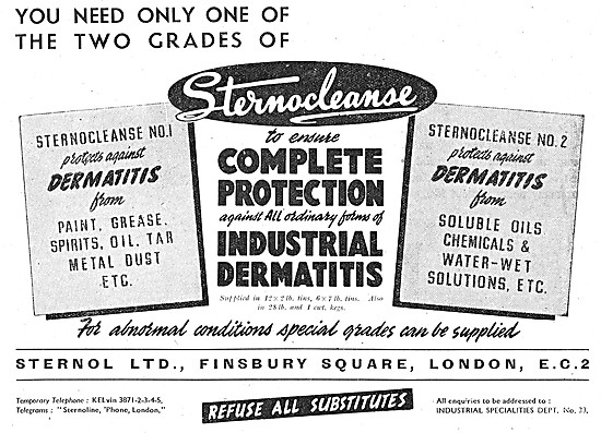Sternol Dermatitis Prevention Creams - STERNOCLEANSE             