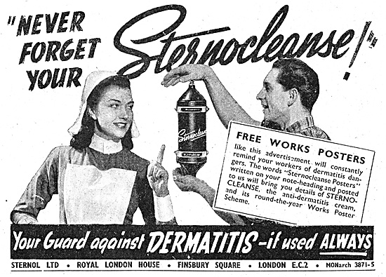Sternol Sternocleanse Barrier Cream - Prevent Dermatitis         