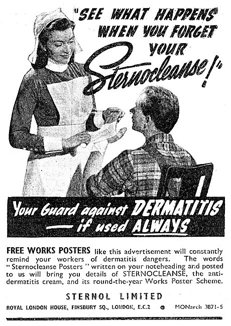 Sternol Sternocleanse Barrier Cream 1949                         
