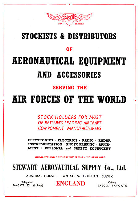 Stewart Aeronautical Supply - Aircraft Parts Stockists           