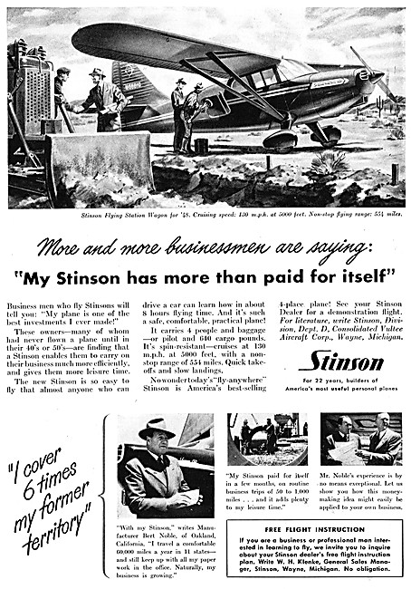 Stinson Flying Station Wagon                                     