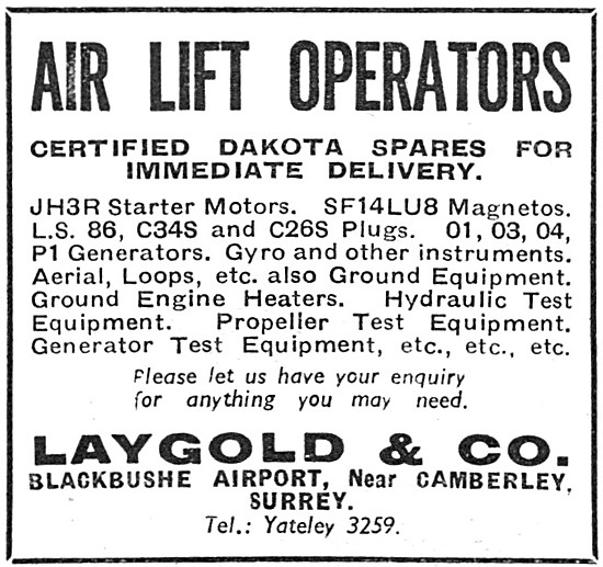Laygold & Co. Blackbushe. Dakota Parts Stockists                 