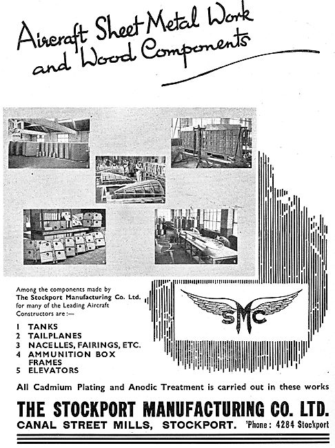 The Stockport Manufacturing Co Ltd - Aircraft Sheet Metal Work   