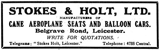 Stokes & Holt - Cane Aeroplane Seats & Balloon Baskets           