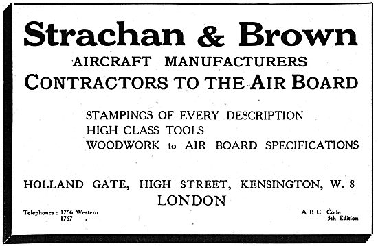 Strachan & Brown - Aeronautical Engineers                        