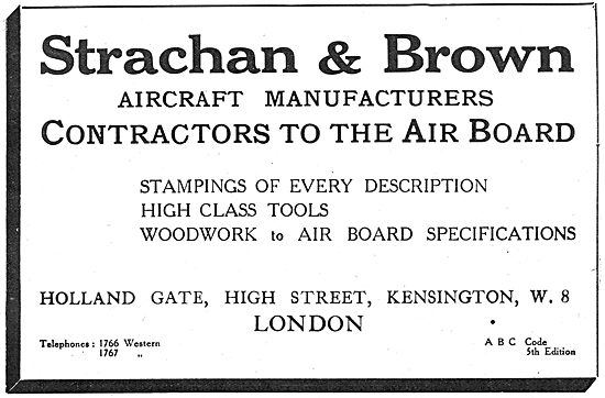 Strachan & Brown - Aeronautical Engineers                        