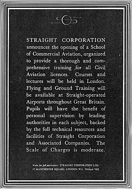Straight  Aviation Flying Training & Correspondence Courses      