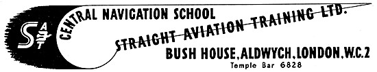 Straight Aviation Central Navigation School 1945                 