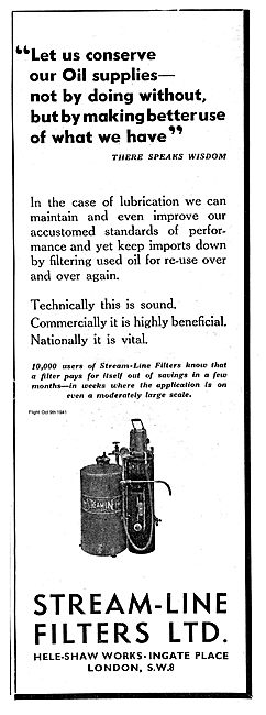 Stream-Line Filters For The Aircraft Industry                    