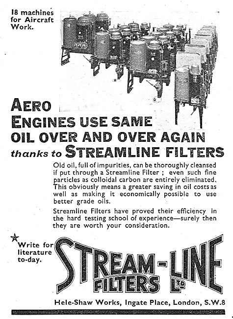 Stream-Line Filters Reclaim Used Engine Oil                      